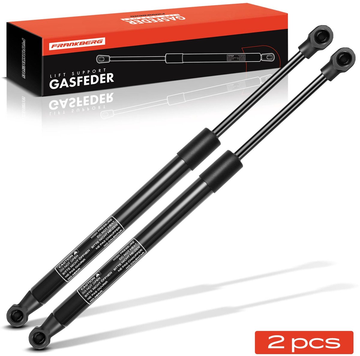 Frankberg 2x Gasveer Klep voor Nissan Primera P12 Drie-/Vijfdeurs