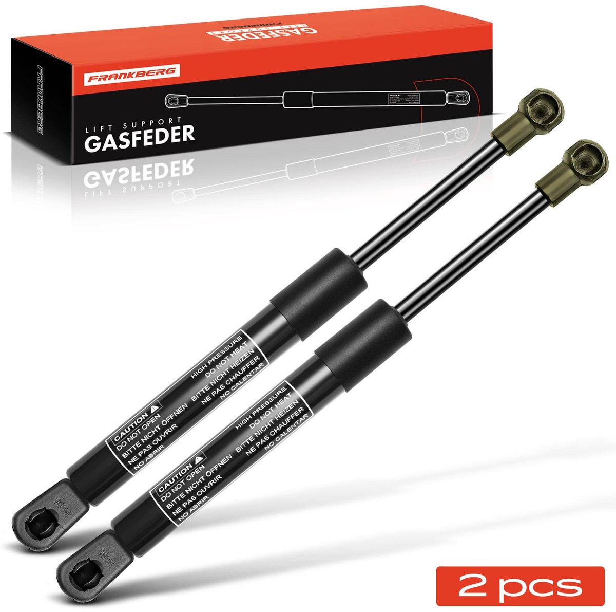 Frankberg 2x Gasveer Demper Motorkap voor Benz C-Klasse W
