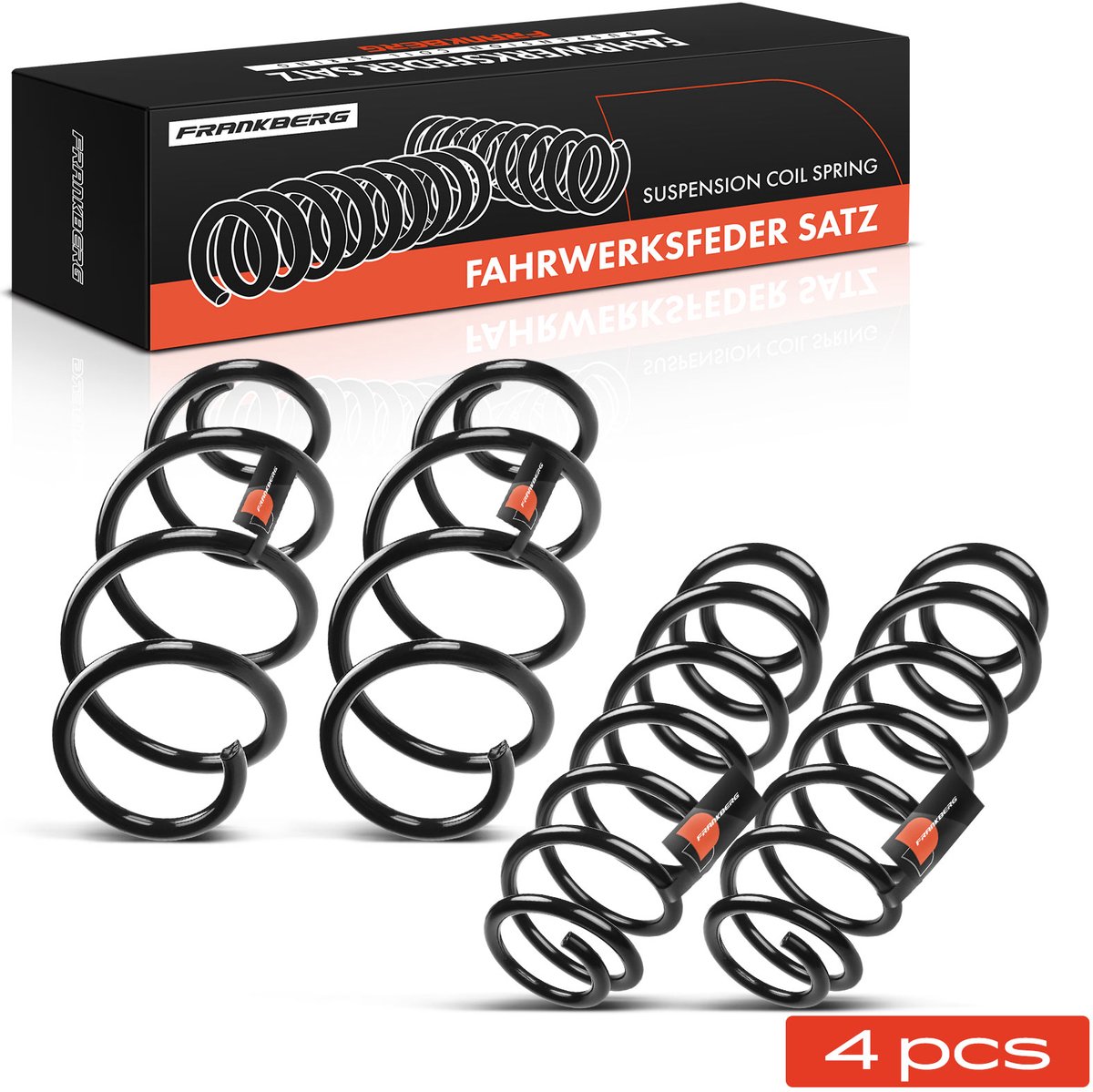 Frankberg 4x Veer Vooras Achteras voor Skoda Fabia II 542