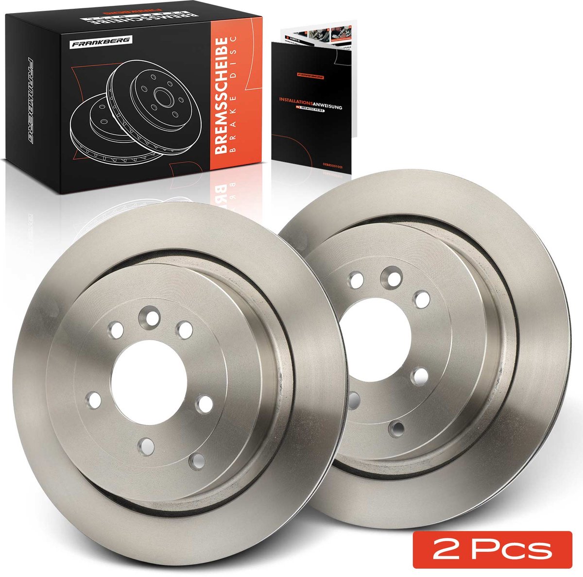 Frankberg 2x Remschijven Achteras voor Land Rover