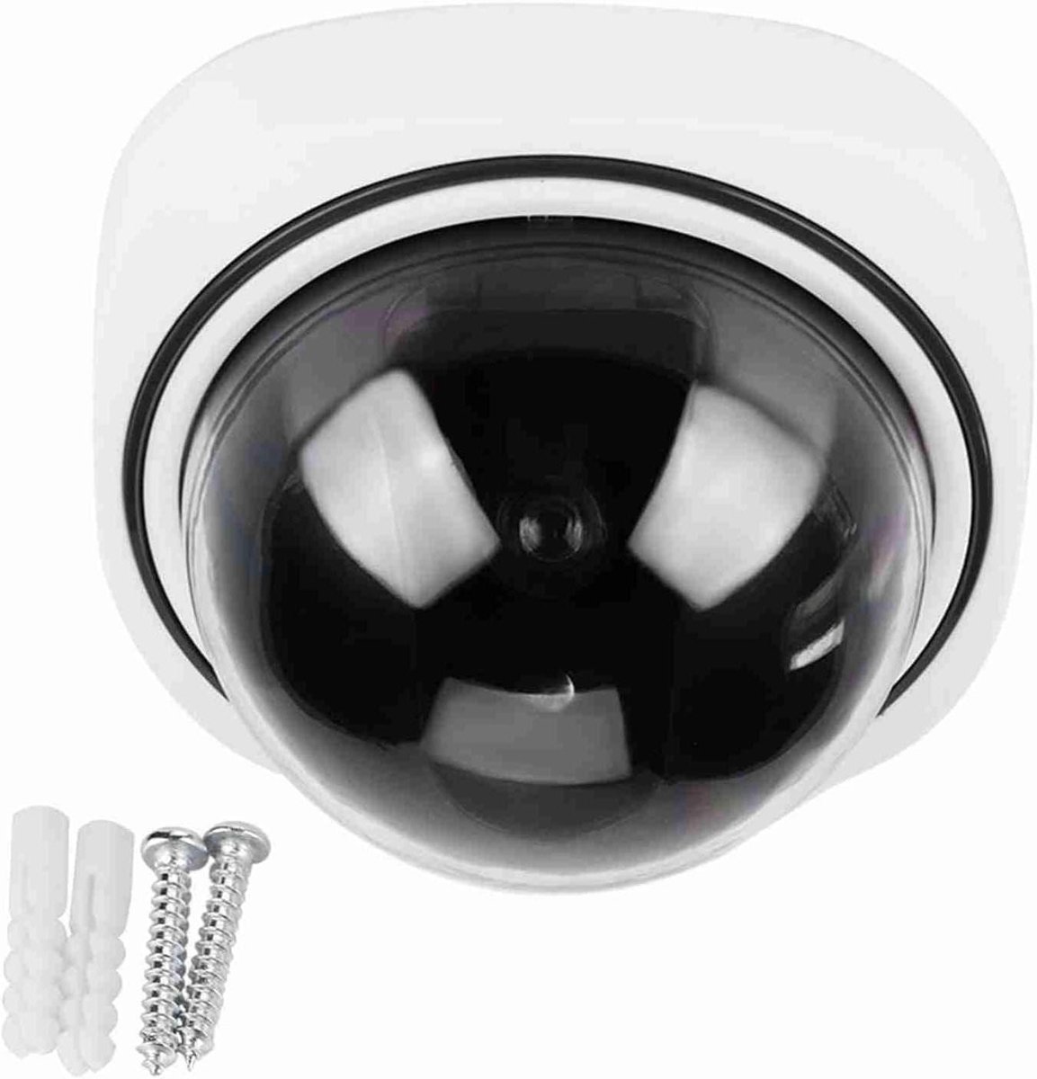Dummy Beveiligingscamera - Nep Camera - Woning Beveiligen - Met Knipperend LED - 10 x 10 x 10 mm - Wit