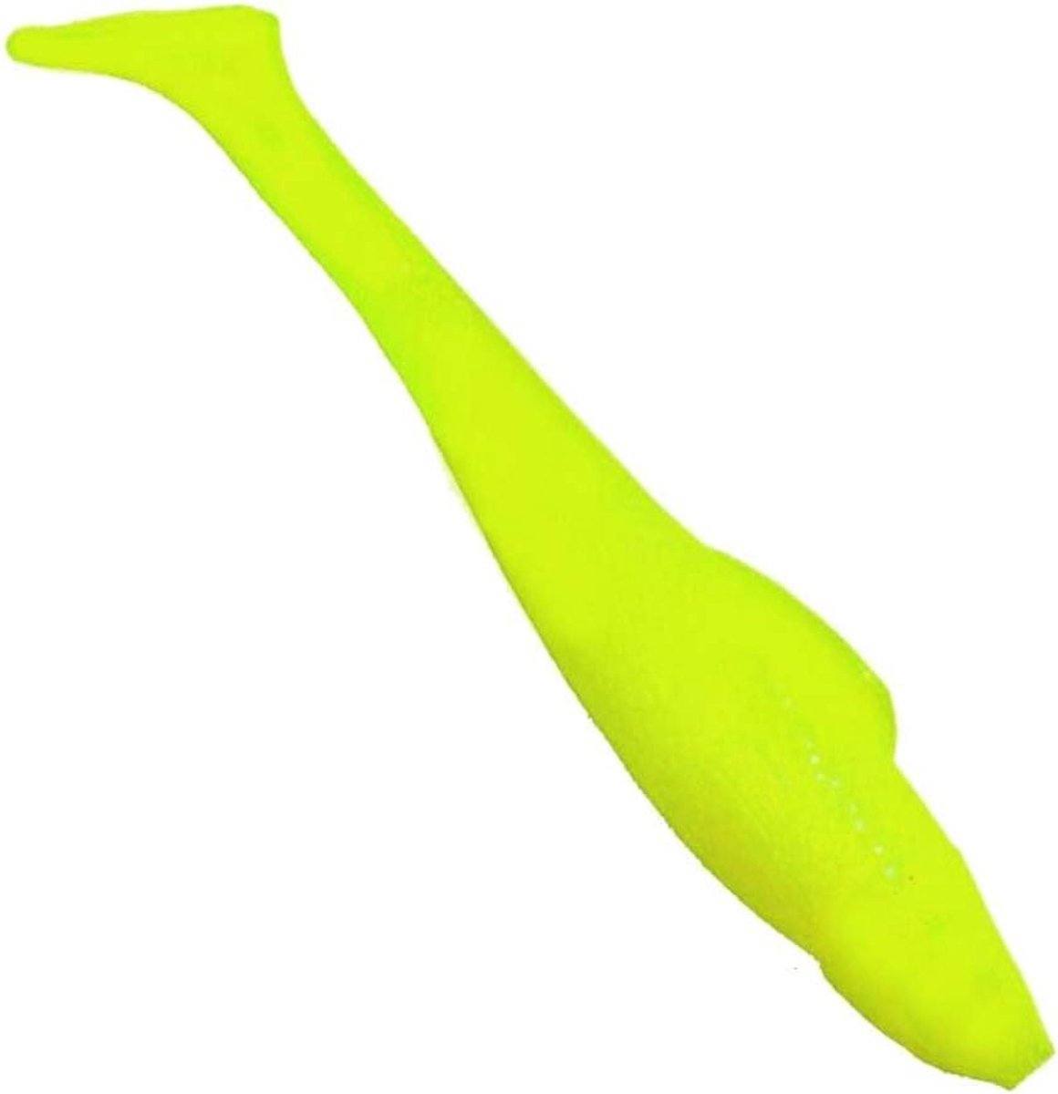 Rubberen Vis Lokaas - Zacht Kunstaas Shad - Vissen Op Roofvis - Schepstaart Loopgedrag - 14 cm 5 stuks - Fluogeel