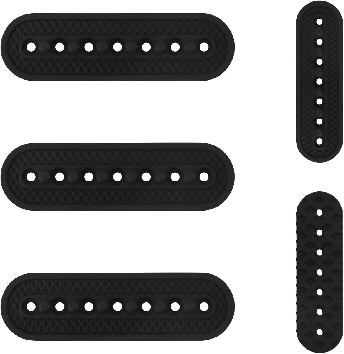 Verstelbare hoedvergroter met gaten - 3 stuks herbruikbare cap size extender voor snapback caps, ideaal voor mannen en vrouwen (Zwart)
