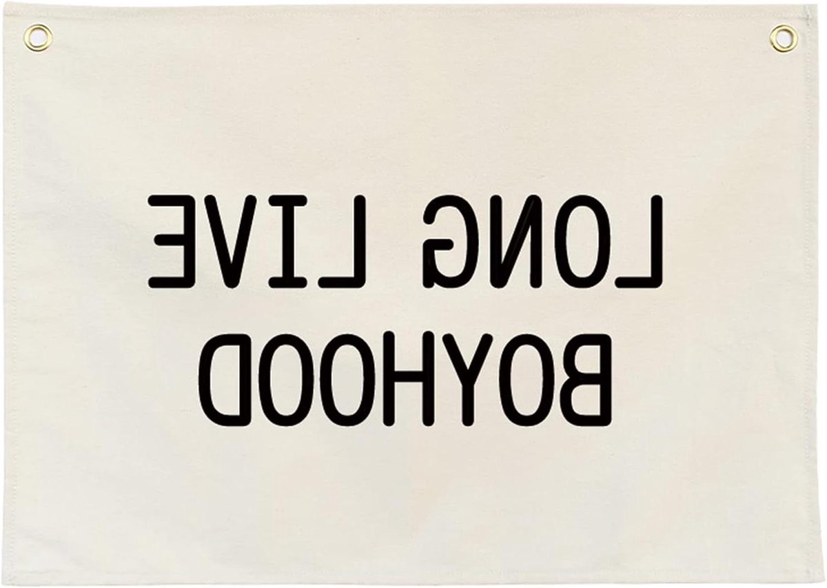 Canvas Banner Vlag - Wanddecoratie Kinderkamer - Kamer Opfleuren - Zelf Aanpasbaar Ontwerp - Niet Gespecificeerd - Jeugd