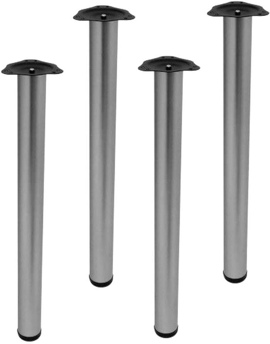 Tafelpoten Set - Bureaupoten Meubelpoot - Meubels Stabiliseren - In Hoogte Verstelbaar - 4 stuks Ø60mm - Satijn