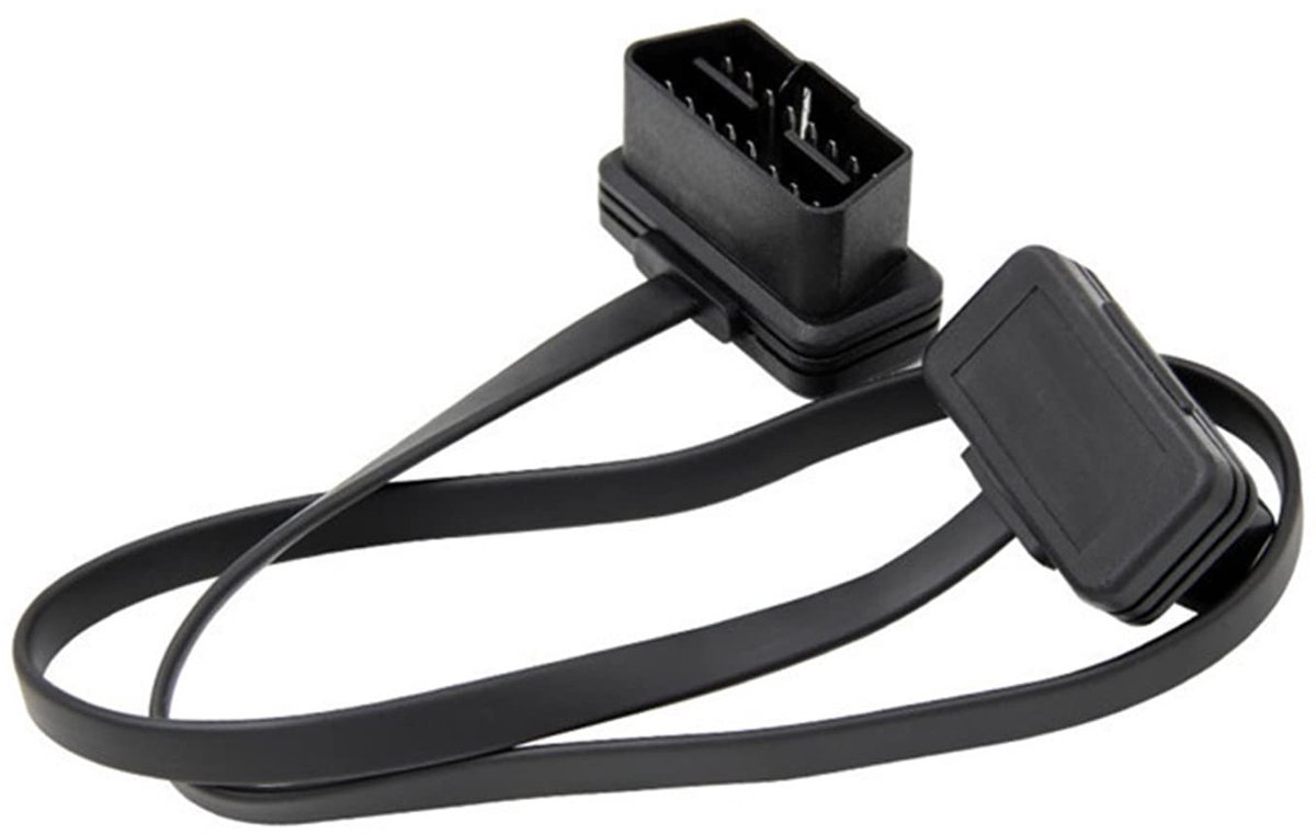 aladdien - 16 Pin OBD2 Extension Kabel - Diagnostische Adapter - 60cm - Flexibel en Duurzaam - Geschikt voor Auto - Mannelijke naar Vrouwelijke Verb..