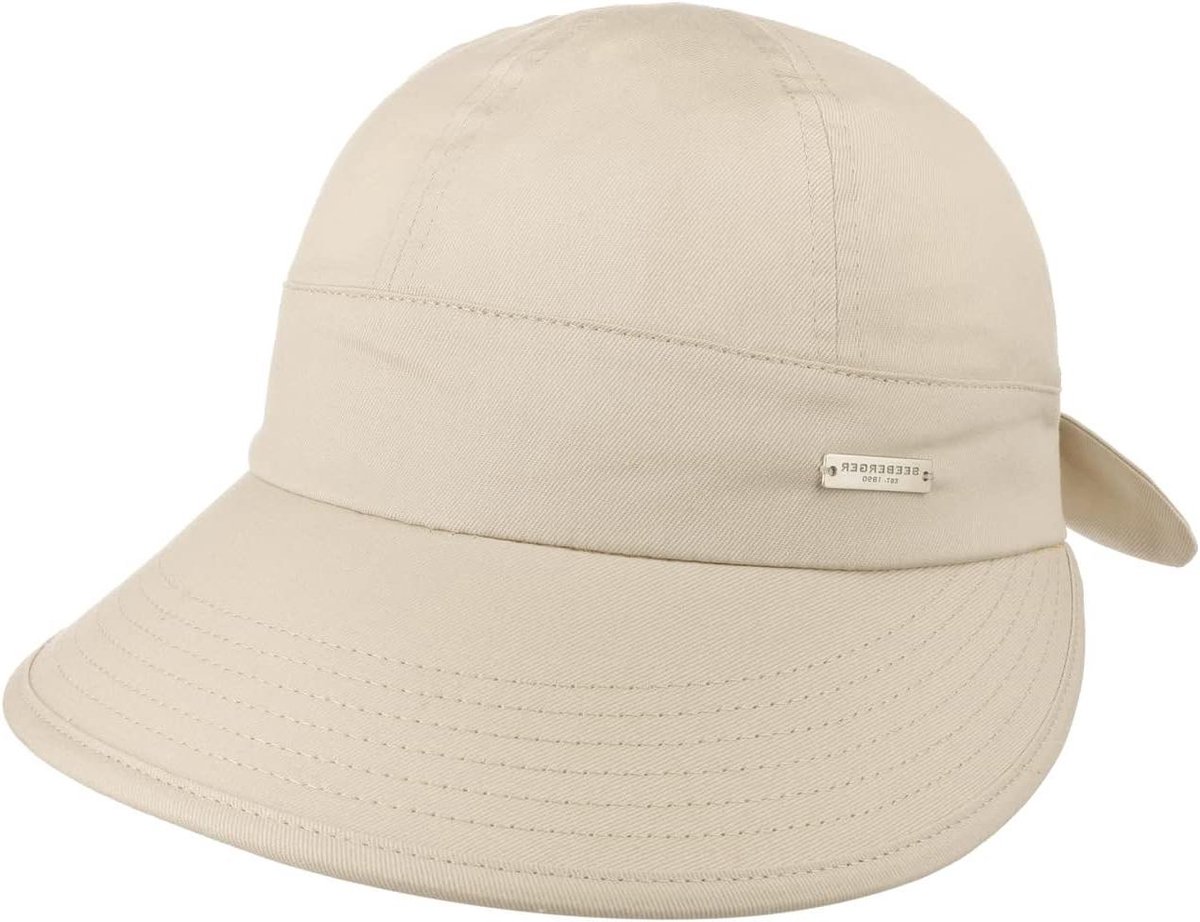 Zomerhoed Dames - Casual Pet - Zonbescherming Gezicht - Extra Grote Klep - One Size - Beige