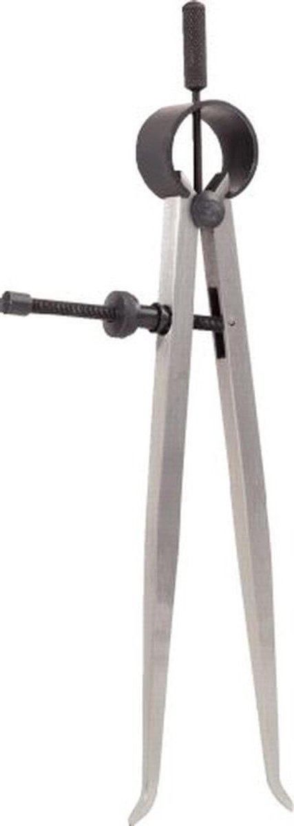 Precisie passer - Veerpasser binnen - Cirkels Tekenen - Fijninstelling spindel - 300mm bereik - Metaal