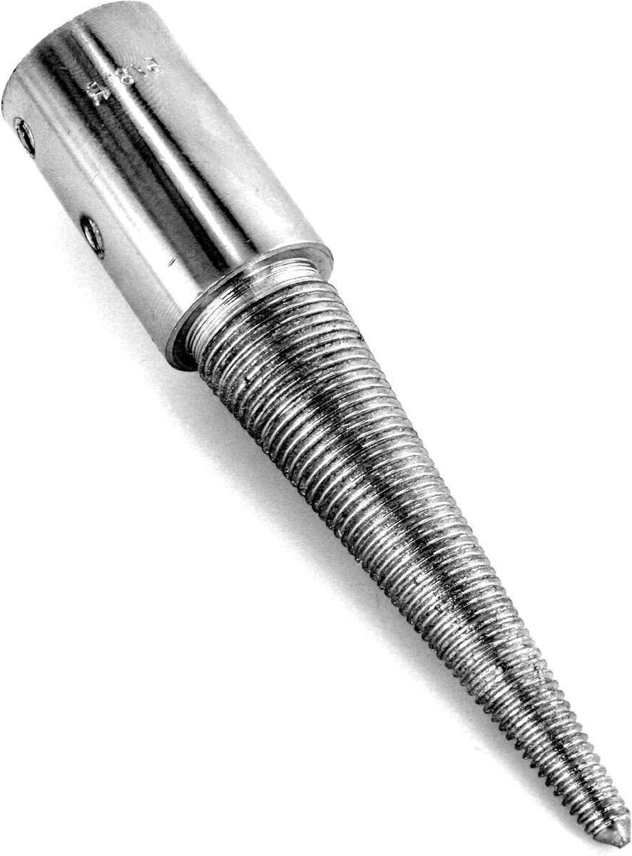 Kegelspindel Rechts - Taper Spindel - Leer Bewerken - Voor Polijstbuffs - 159 mm - null
