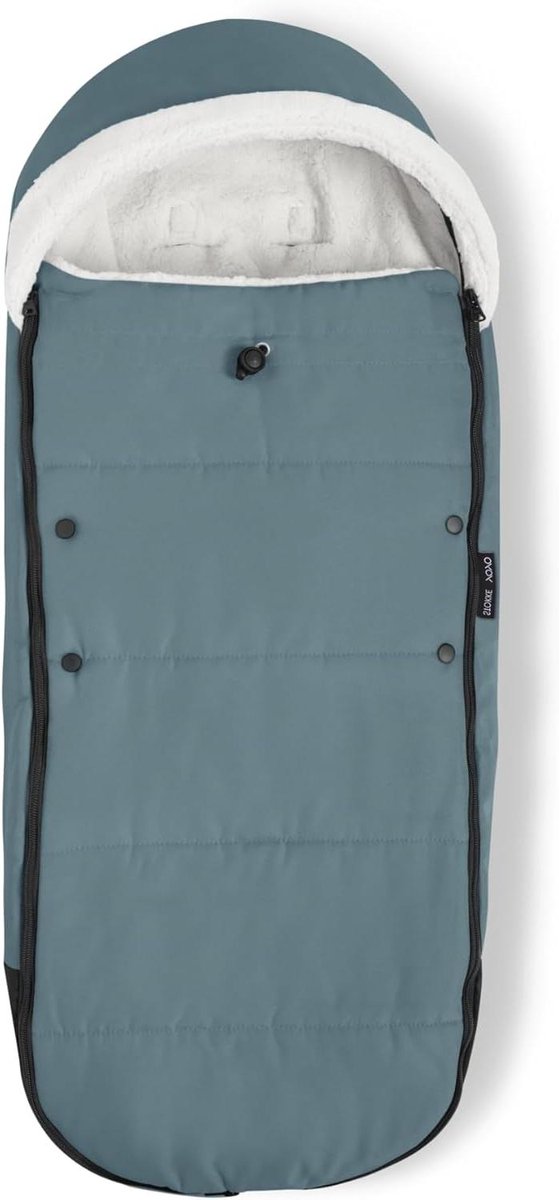 Voetenzak Kinderwagen - Baby slaapzak - Baby warm houden - Dubbele vulling fleece - 89 cm - Aqua