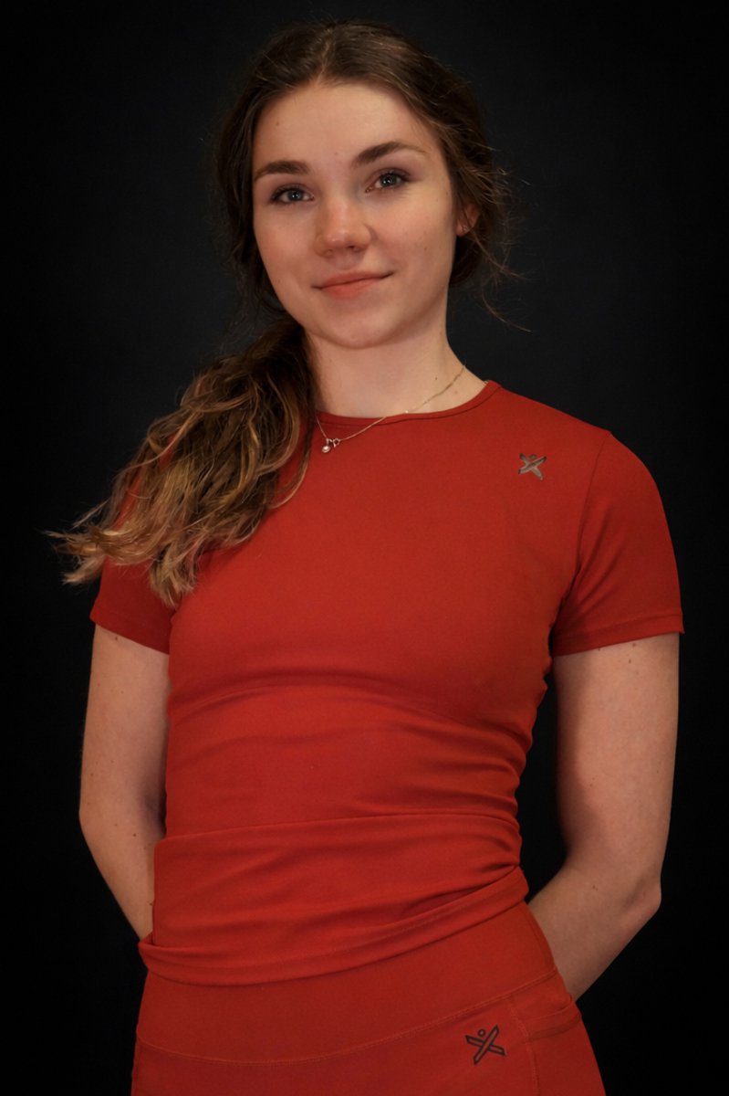 MaxOut - Sportkleding - Sport shirt dames - Rood - Maat S