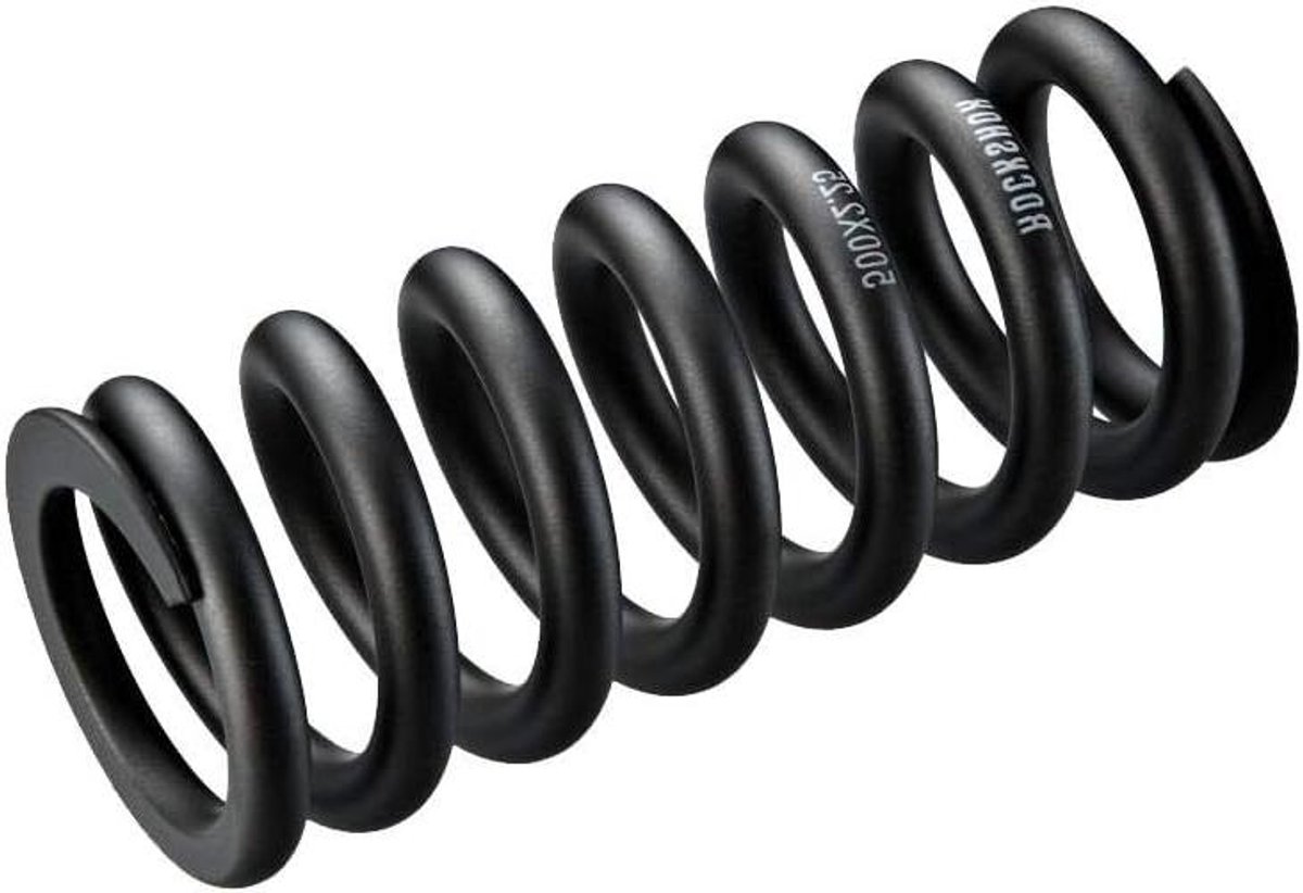 Metrische Stalen Veer - Reserveonderdeel Demper - Fietsvering Afstellen - 500lb Veerhardheid - 151x65mm - Zwart