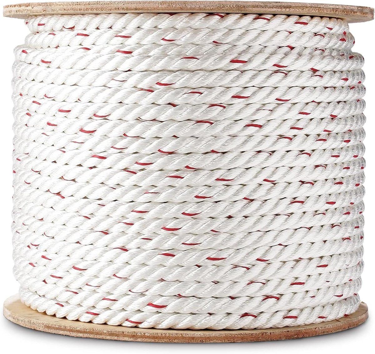 Gedraaid Touw - Poly Dacron Touw - Trekken en Optillen - Hoge Slijtvastheid - 1/2 inch x 100 voet - Wit