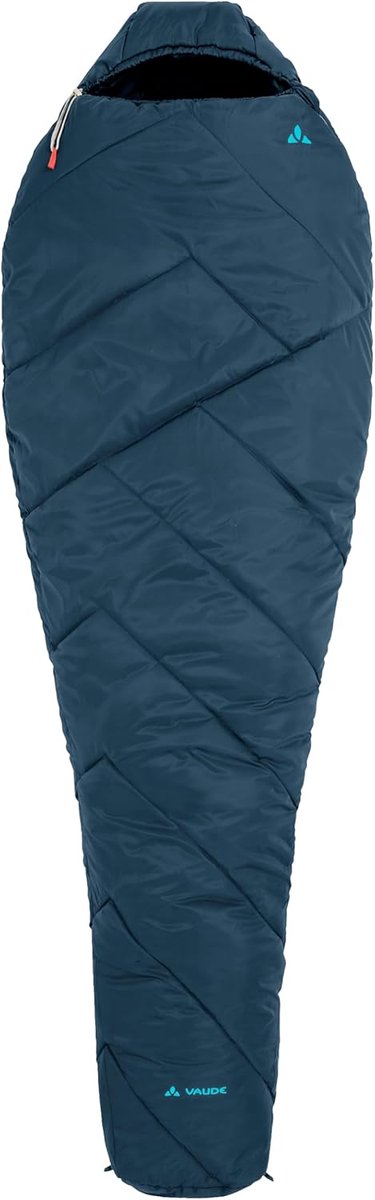 Mummie Slaapzak - Kunstvezel Slaapzak - Kamperen en Trekking - Gerecycled Polyester Materiaal - tot 205 cm - Blauw van Merkloos — afbeelding 5