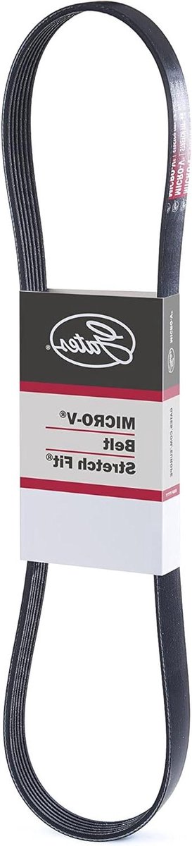Micro-V Riem - Geribde Riem Aandrijfriem - Hulpaandrijving Auto - EPDM Materiaal - 4PK903SF - zwart