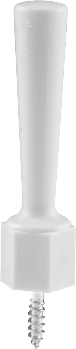 Deurstop - Muurstopper - Beschermt muren - Flexibel vinyl - 3 stuks - Wit