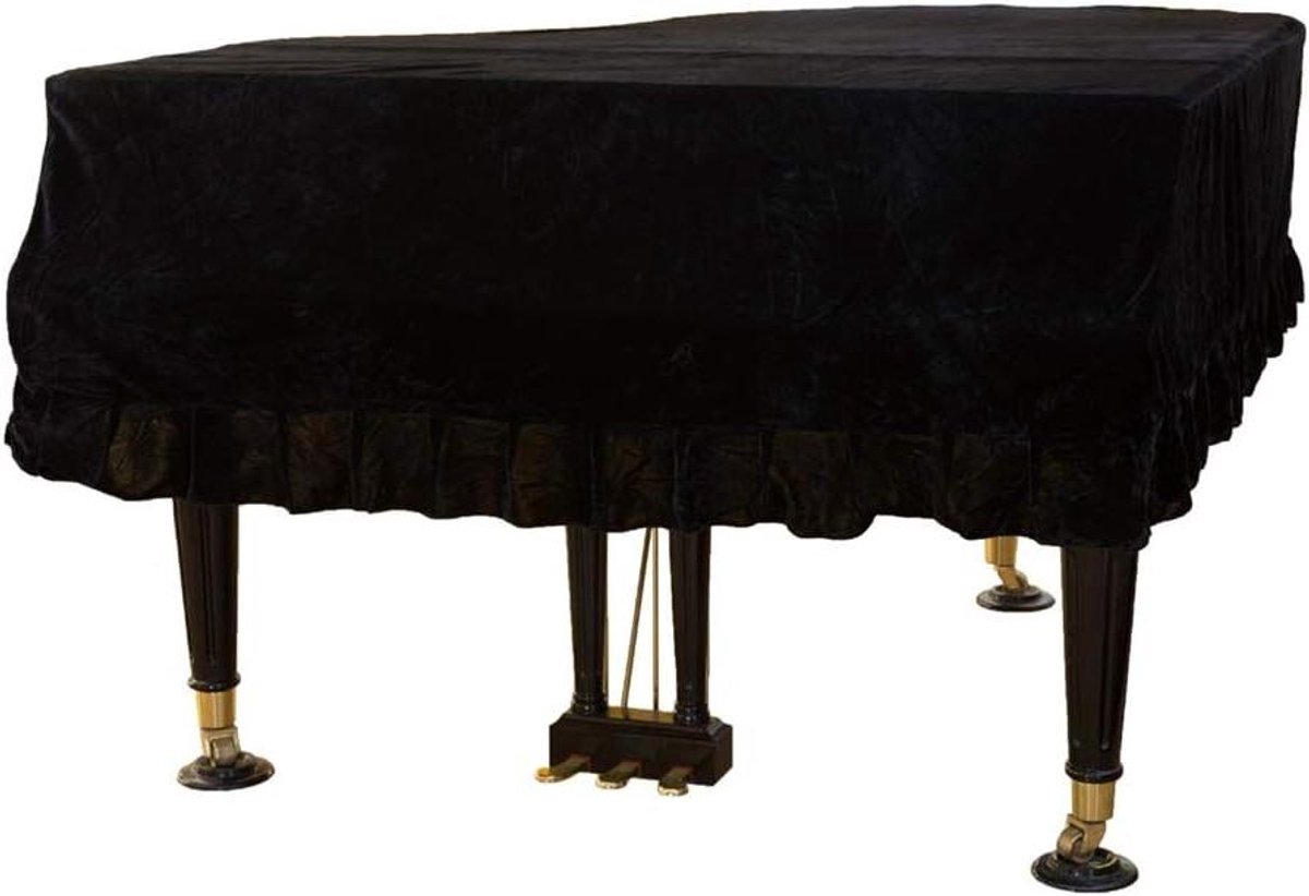 Pianohoes - Klassieke hoes - Stofvrij houden - Verdikt pleuche materiaal - 165 cm - Zwart