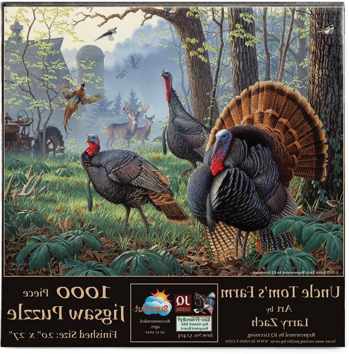 Puzzel 1000 stukjes - Legpuzzel Landschap - Ontspanning Thuis - Gedetailleerde Illustratie - 1000 Stukjes - Kleurrijk