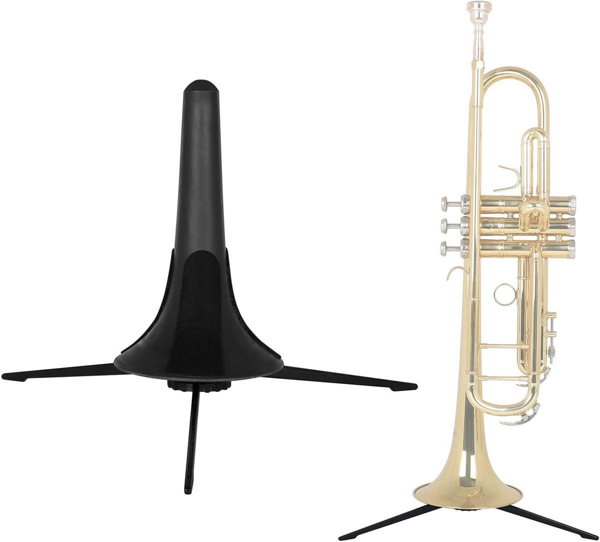 Trombone Stand met Schoonmaakset, Geschikt voor Trombone, Bas Klarinet en Trompet, Ideaal voor Muzikanten