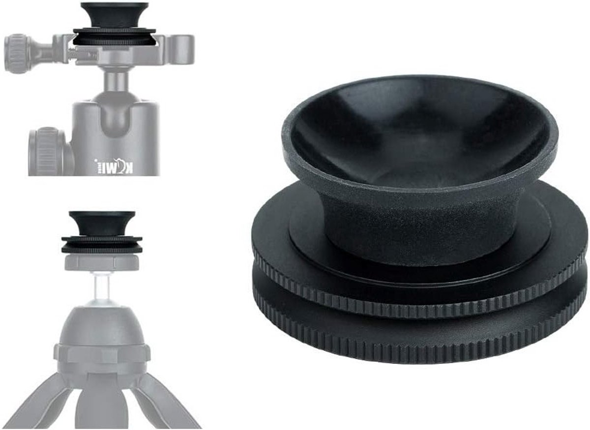 Lens Ball Stand met Zuignap en 1/4"-20 Draad voor Statief - Ideaal voor Kristallen Bal Fotografie en Stabiliteit met Aluminium Basis
