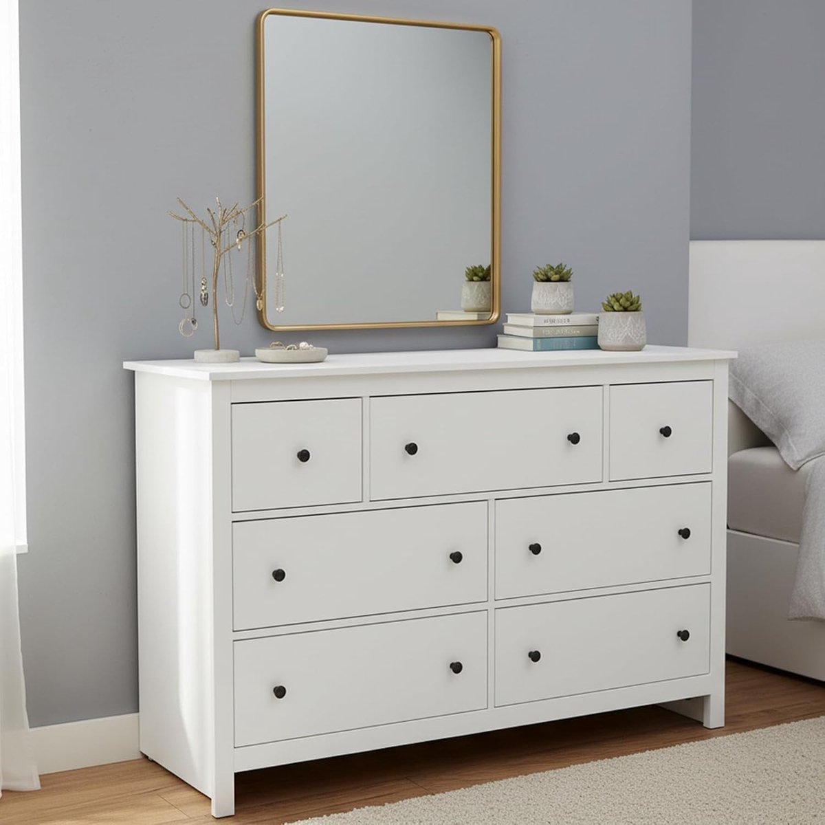 Ladekast - Wit - 152x40x89 cm - Arqam