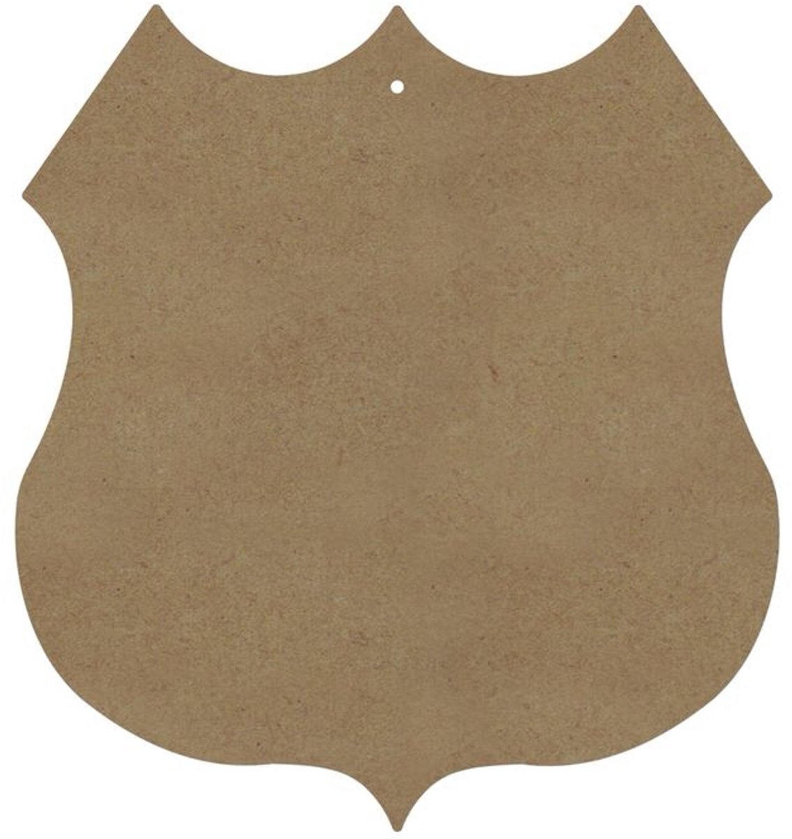 Gomille MDF schild knutsel speelgoed 23x25 cm multicolor decoratie.