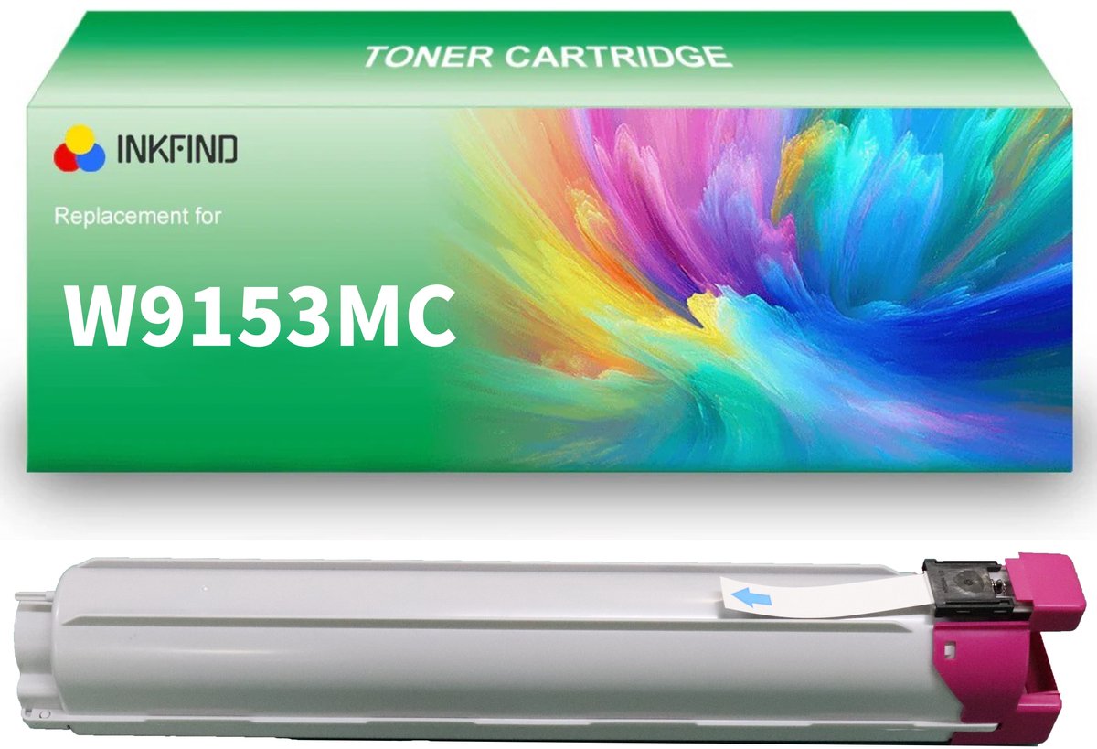 INKFIND W9153MC Magenta tonercartridge compatibel met HP W9153MC Magenta geschikt voor HP Color LaserJet MFP E78625dn/E78630dn/E78635dn - 1-pack Magenta
