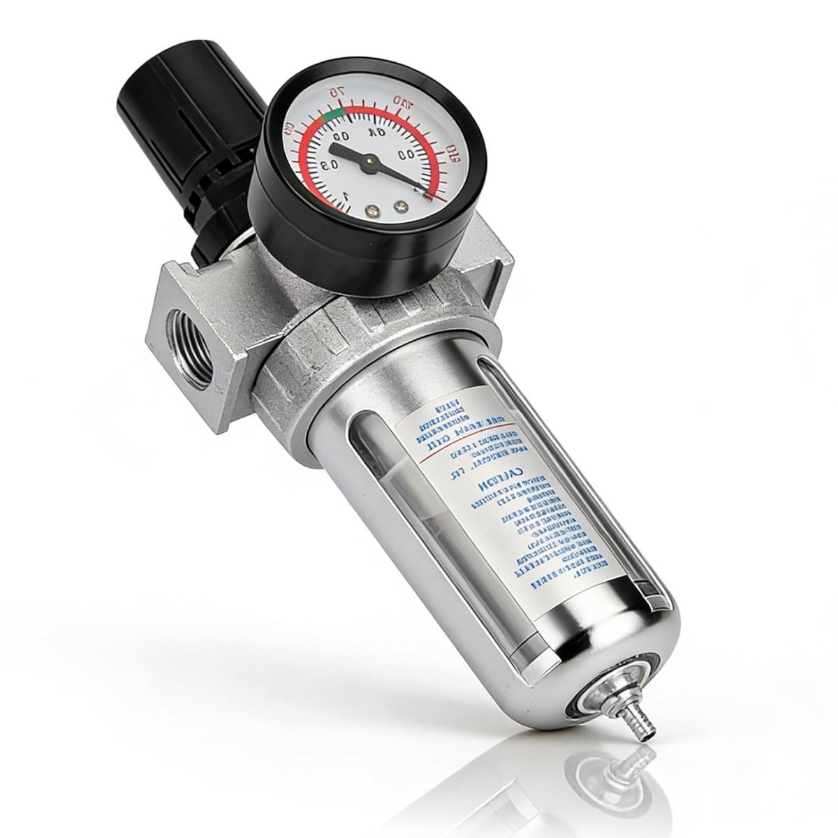 Geavanceerde Luchtcompressor Filter Regulator met 0-150 Psi Drukmeter en Montageverbinding voor Optimale Luchtkwaliteit en Drukbeheersing
