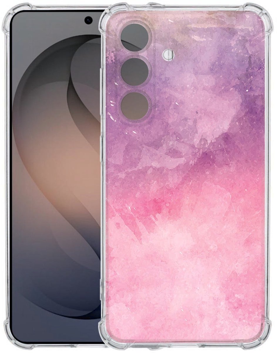 TPU Back Cover Samsung Galaxy S26 Pink Purple Paint Antishock