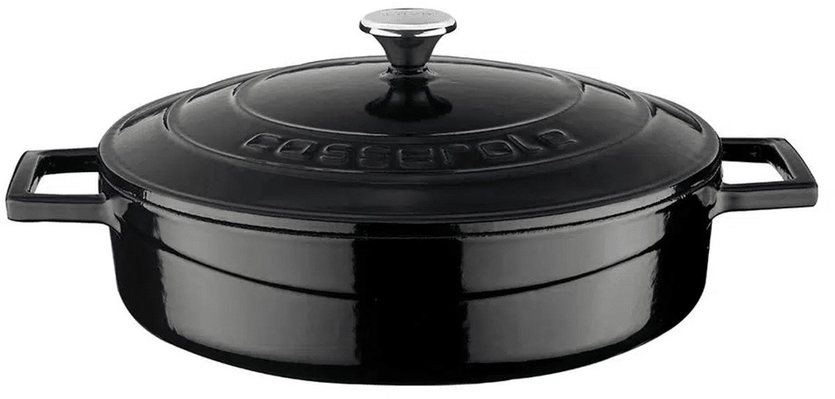 Lava Braadpan - 24 cm - 2.47 liter - Gietijzer - Zwart