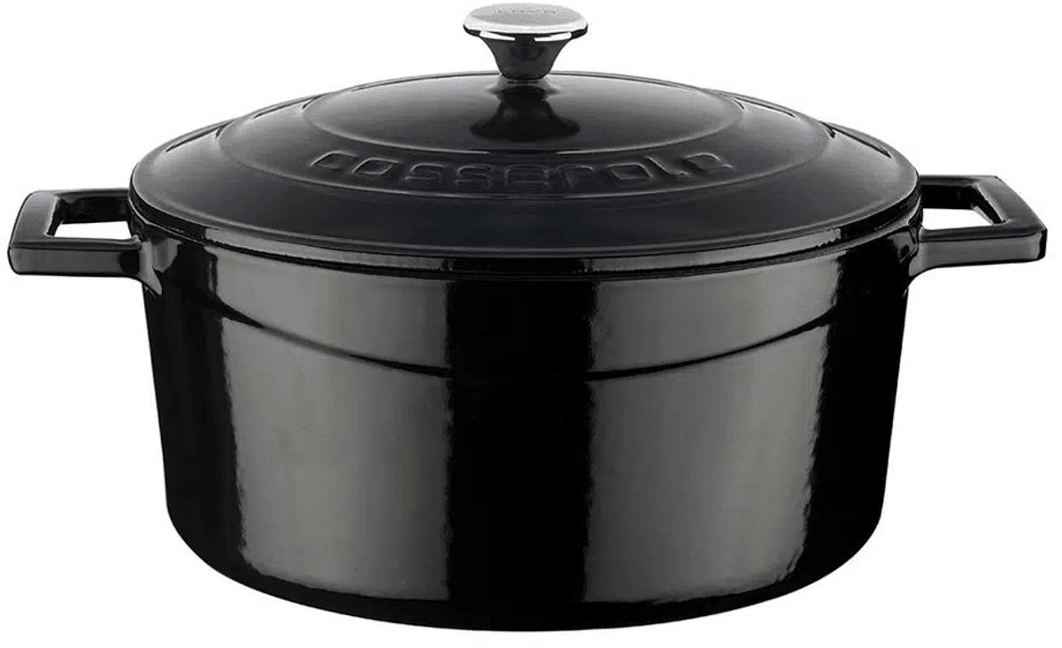 Lava Braadpan - 24 cm - 4.49 liter - Gietijzer - Zwart