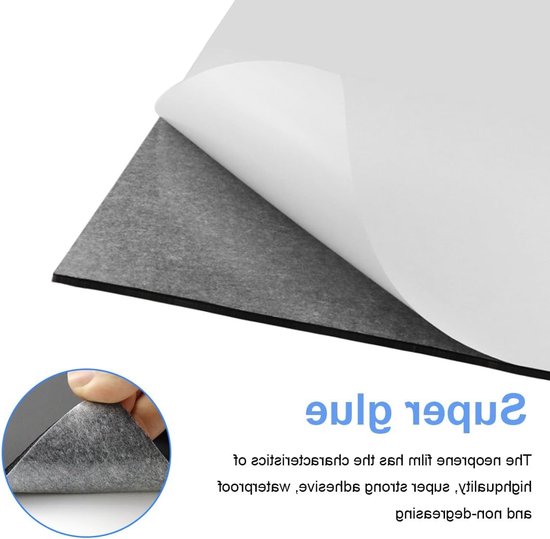 Multifunctionele Neopreen Foam Roll, Zelfklevend Isolatiemateriaal, Geluiddemping en Schokabsorptie, 300 mm x 12 mm x 3 m van Merkloos — afbeelding 2