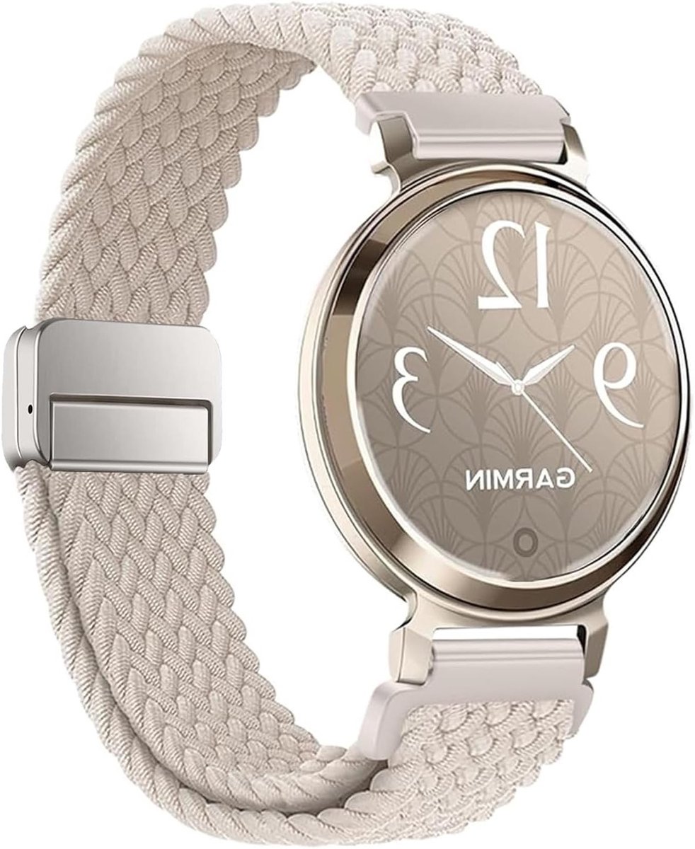 Unisex 14mm Nylon Sport Band voor Garmin Lily 2 - Verstelbare Elastische Vervangband, Ideaal voor Actieve Lifestyle en Comfortabel Draaggemak