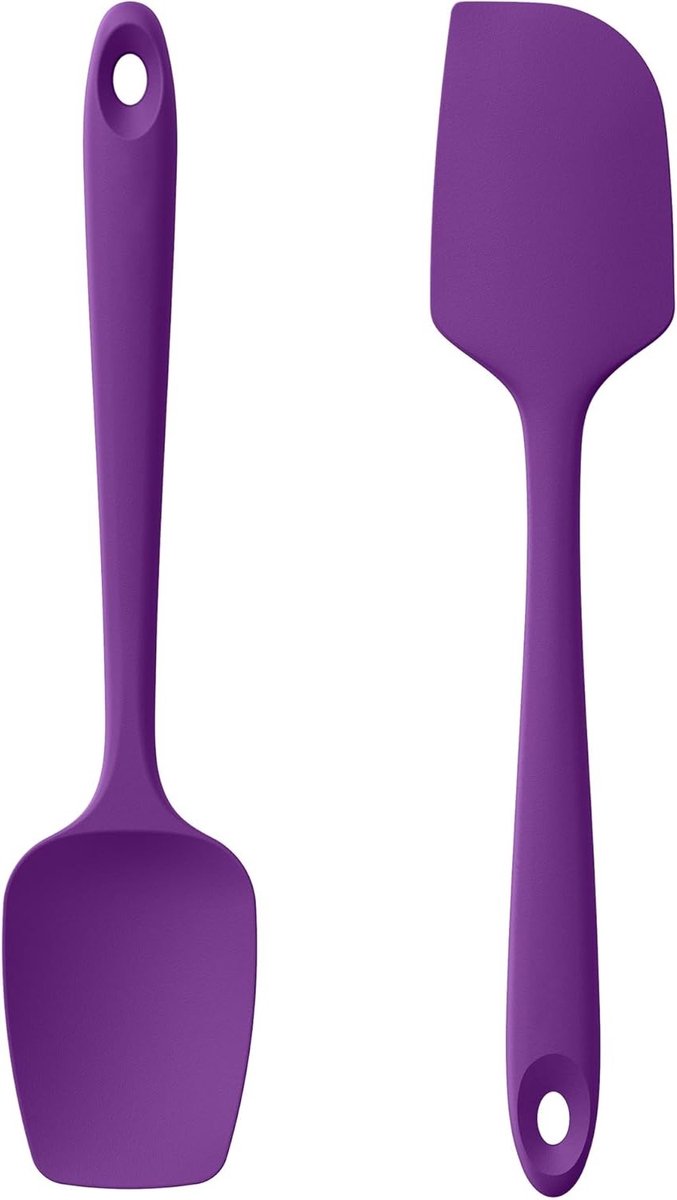 Silicone Spatel Set van 2 - Hittebestendig en Flexibel Keukengerei voor Bakken en Koken