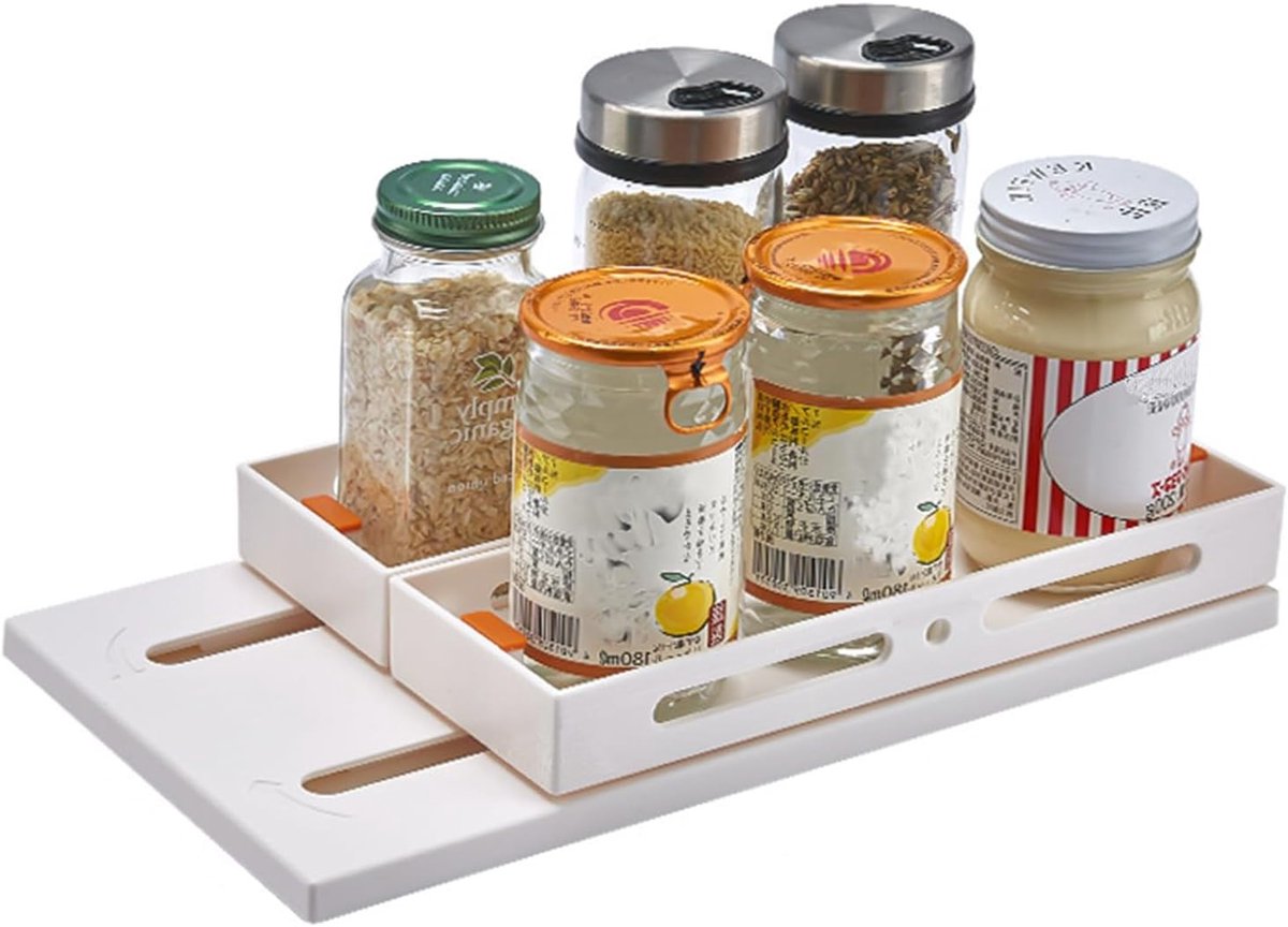 Uittrekbaar Kruidenrek 2 Etages voor in de Keuken Zonder Boren