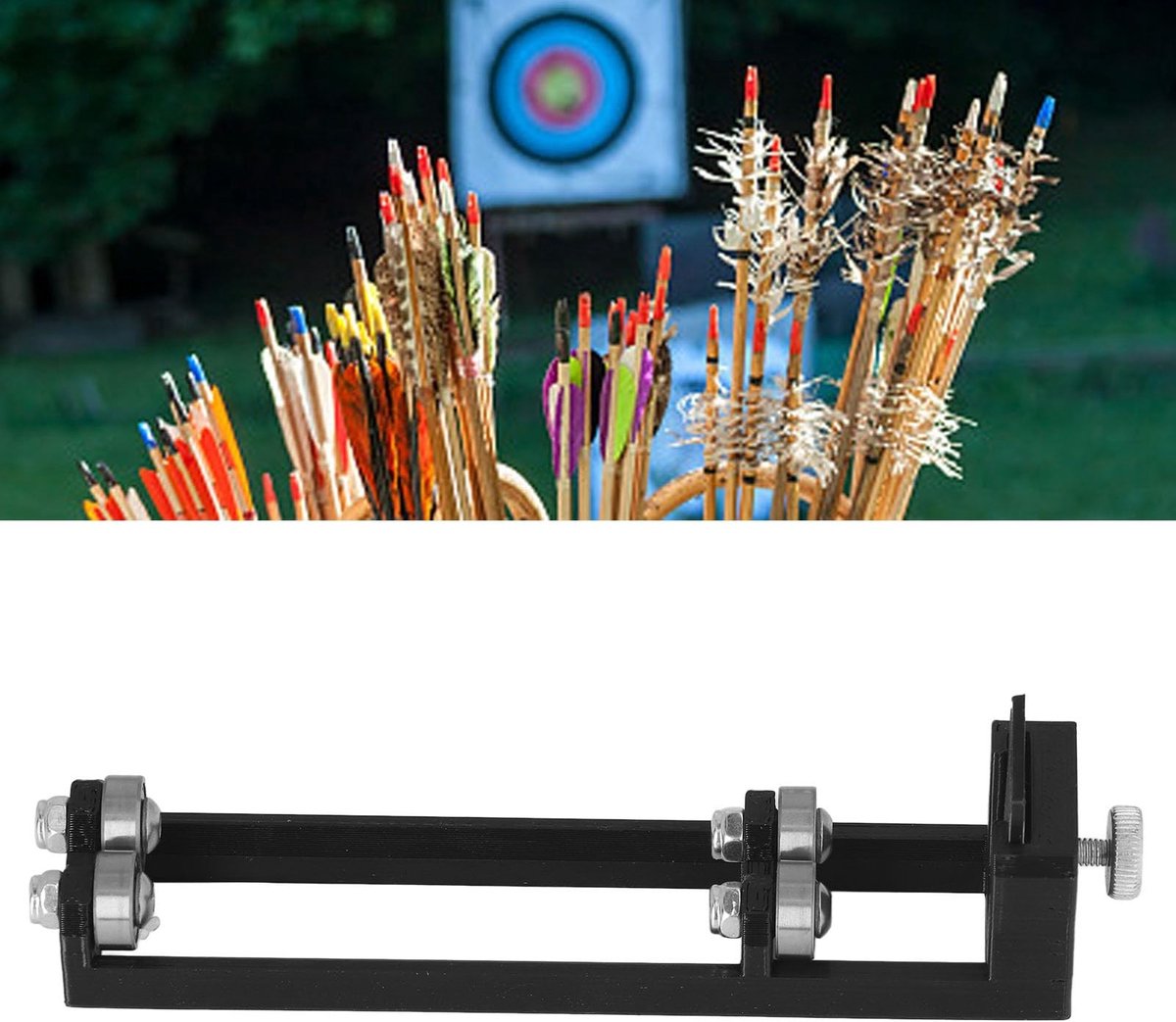 aladdien - Archery Arrow Spinner Tester - Controleer de Rechtstand van Pijlen