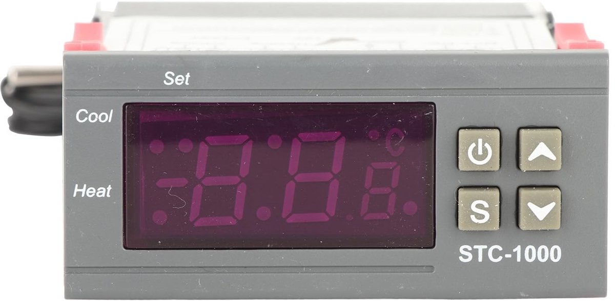 aladdien - Digitale Temperatuurregelaar - Thermostaat voor Koelen en Verwarmen - Nauwkeurig en Betrouwbaar - 12V - Temperatuurregeling - Geschikt vo..