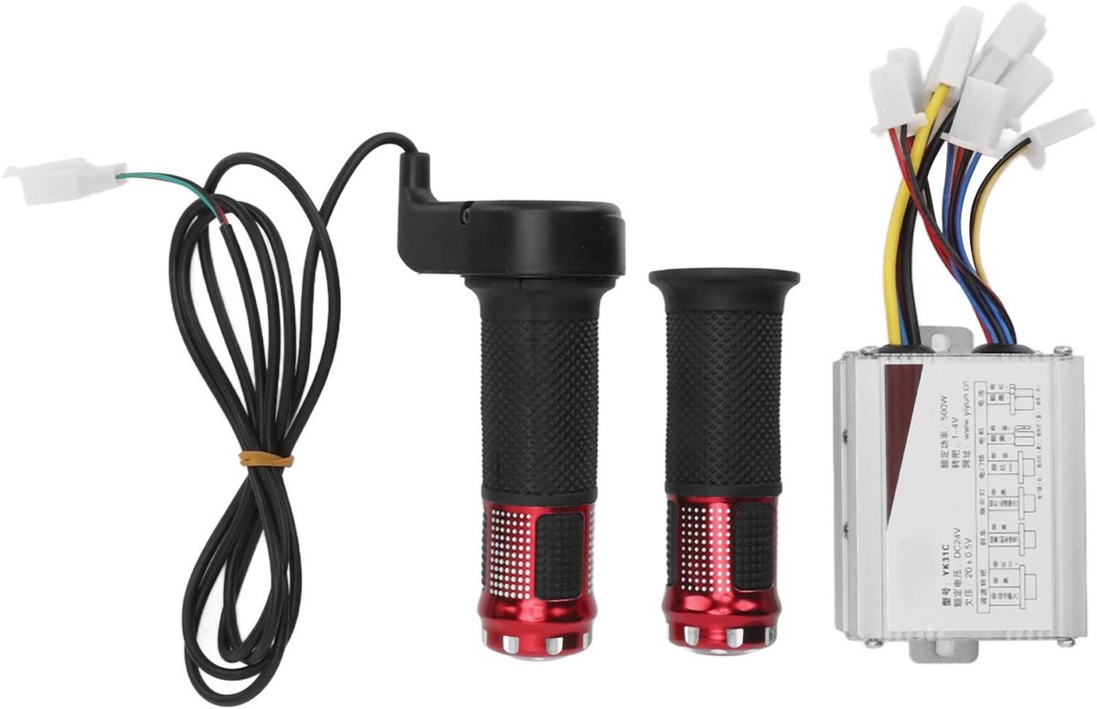 ONF3 - Controller elektrische scooter - 24 V 500 W - Aluminiumlegering - Gasgreep - E-bike en e-scooter - Geschikt voor 24 V voertuigen
