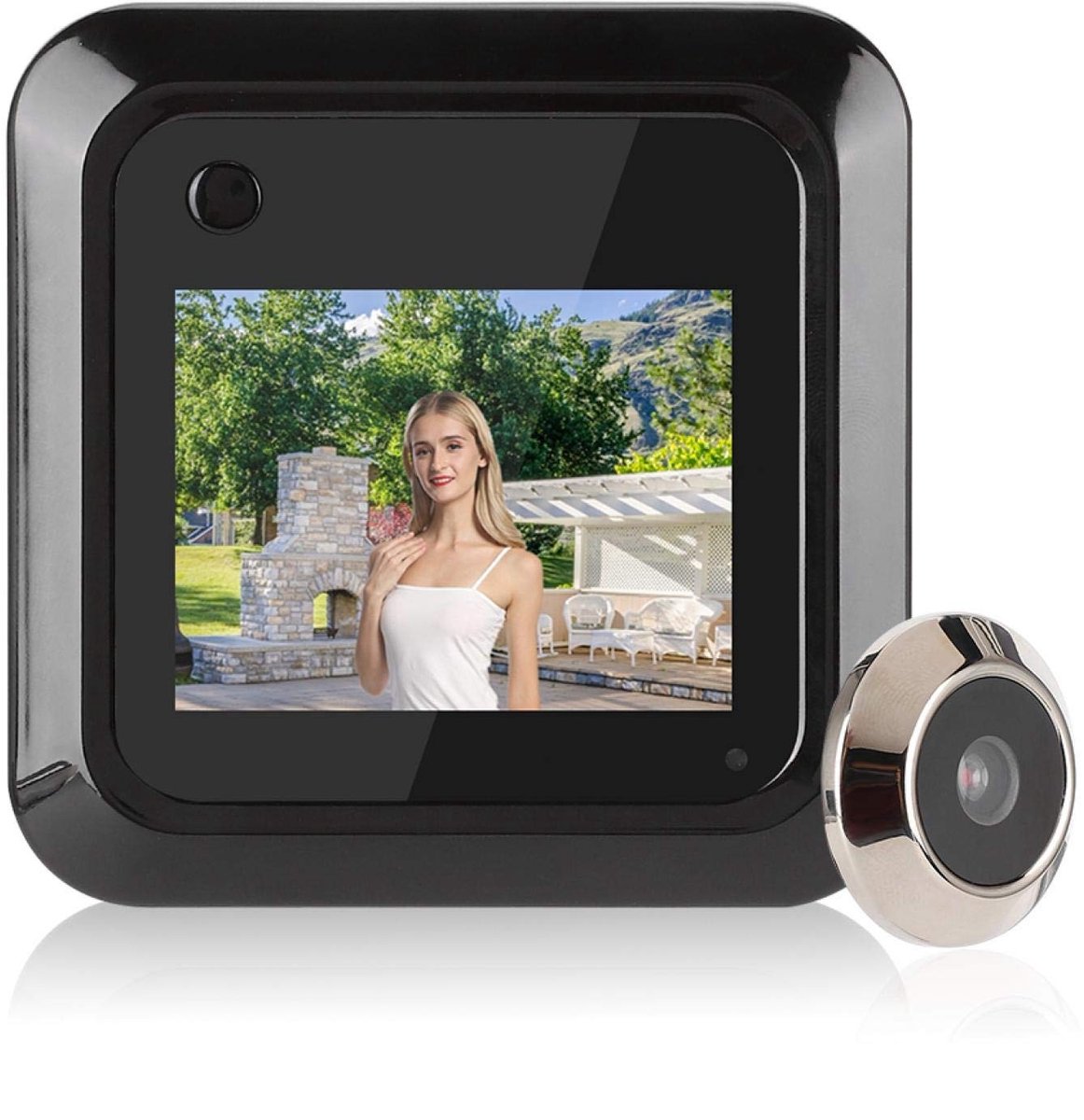 Allecto - Deur kijkgaatje camera - groothoek - digitale HD camera - 2,4 inch LCD - veilig thuis - 0,3 MP camera - geschikt voor appartement