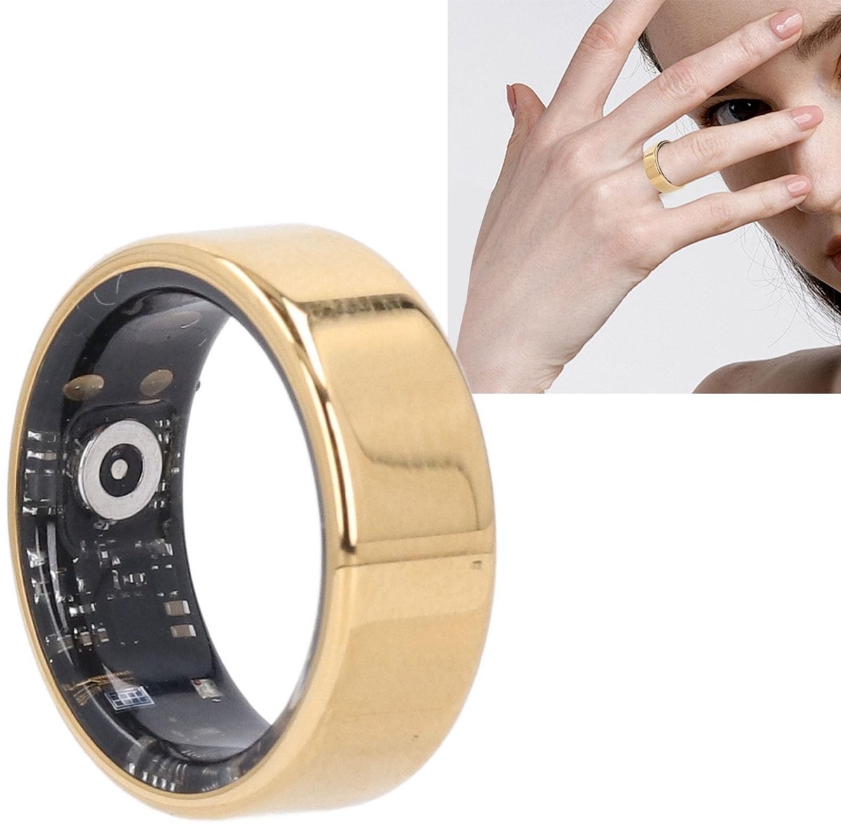 Allecto - Smart Ring - Fitness tracker ring - IP68 waterdicht - Snel opladen en real-time data - Gezondheidsmonitor - Geschikt voor dagelijks gebru...
