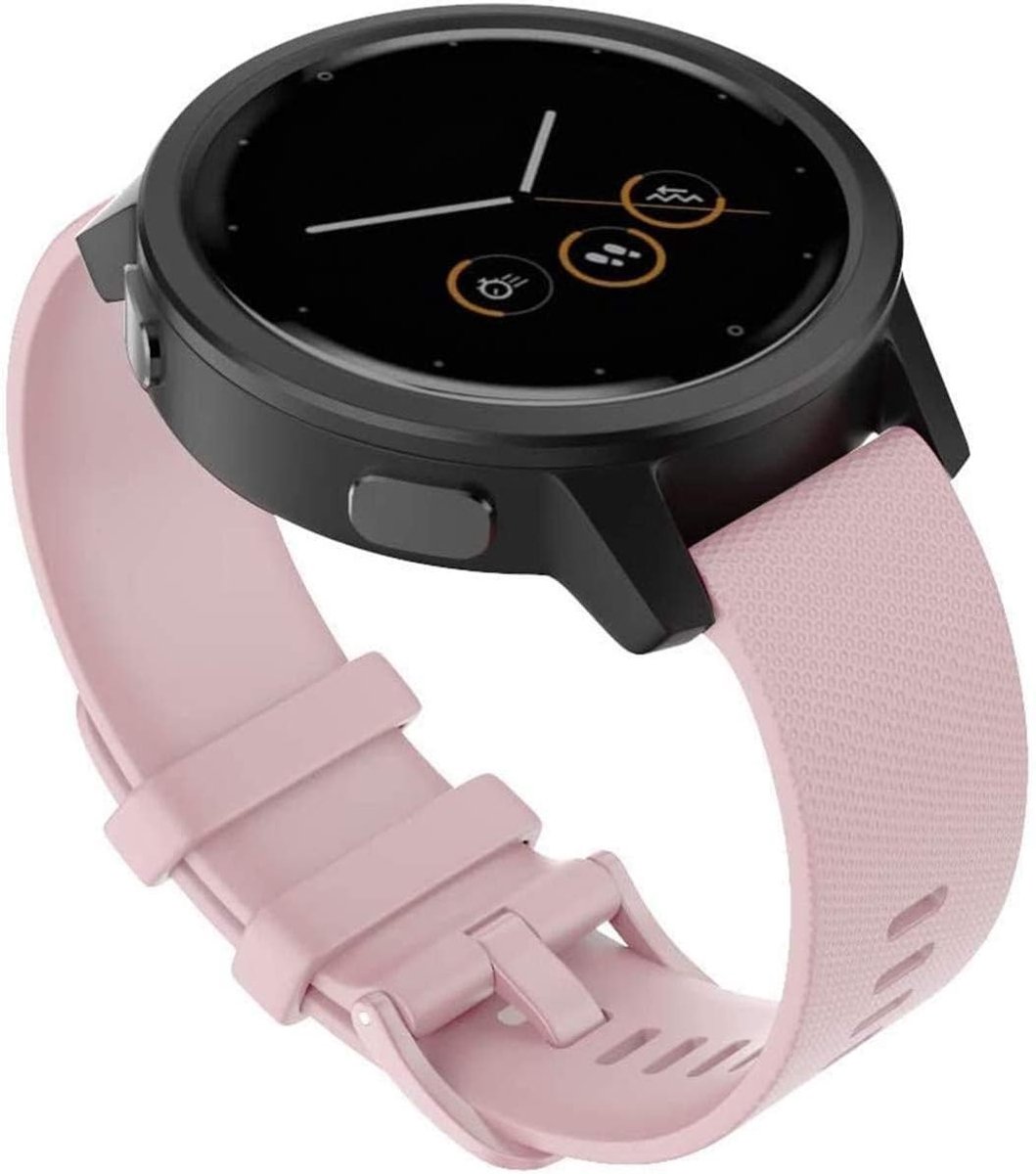 Zachte Horlogeband met Snelle Bevestiging voor 18mm Smartwatches zoals Vivoactive, Fossil en Xiaomi