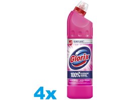 Glorix Bleek Pink Power 750 ml - Voordeelverpakking - 4 stuks