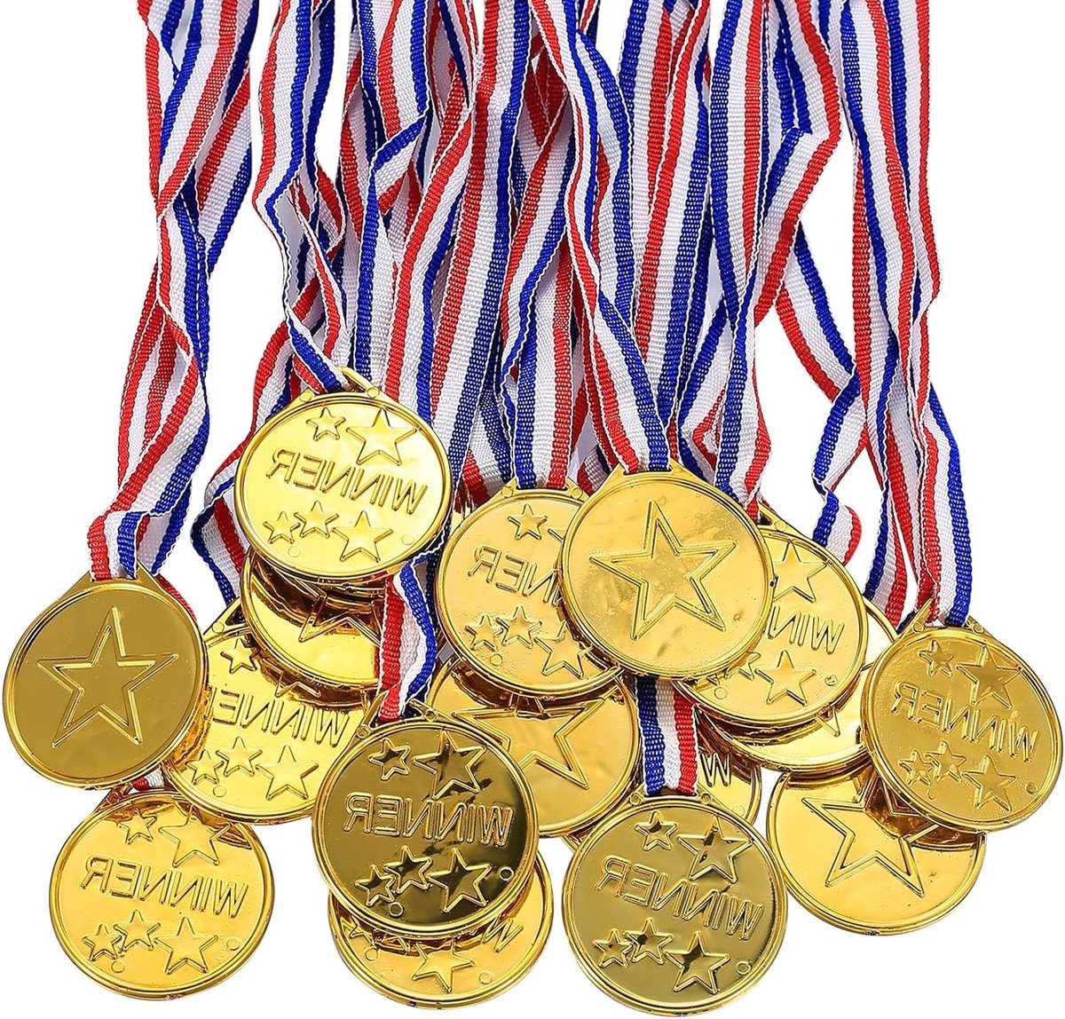 30 stuks medailles voor kinderverjaardag - gouden winnaar-medailles voor kinderen