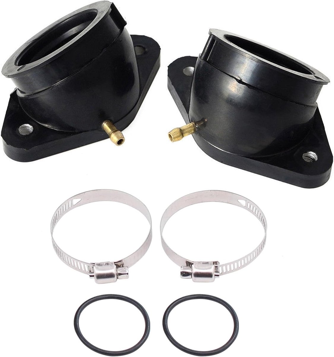 Carburetor Suction Connection Kit met 2 Stuks Rubbers voor Yamaha XV 535 Virago 1988-1998, Inclusief Afdichtingen en Adapter voor Suction Manifold