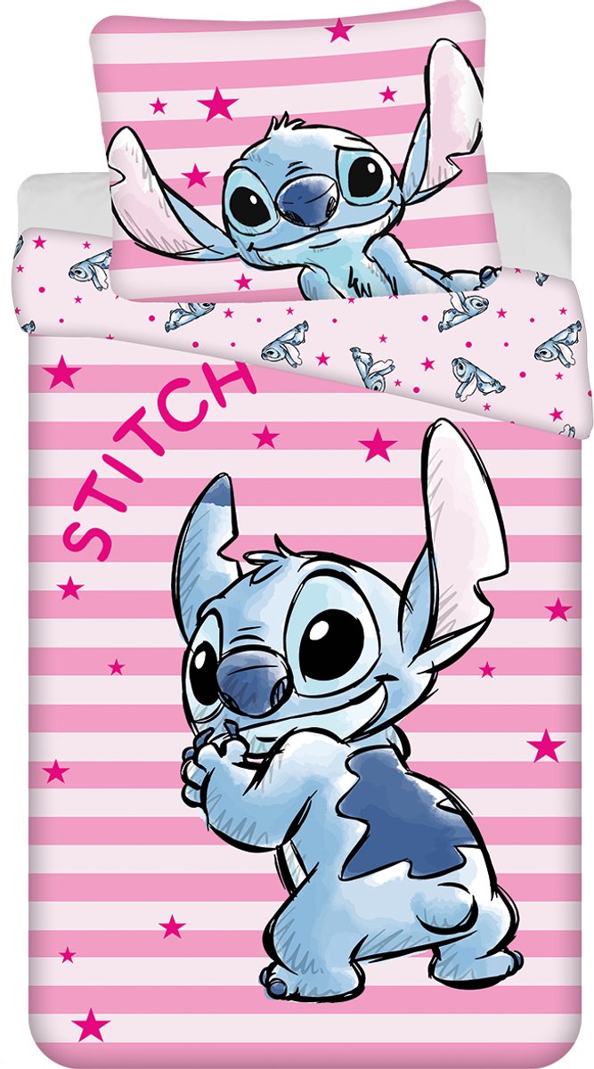 Disney Lilo & Stitch Dekbedovertrek - 140 x 200 cm + 70 x 90 cm - Katoen