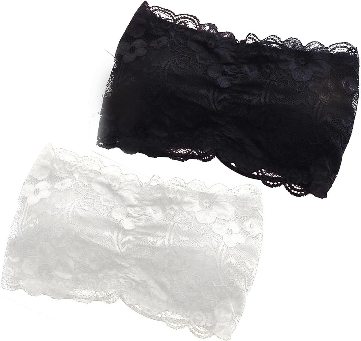 Bandeau Strapless Bh zonder Beugel met Padding en Transparante Schouderbanden - Naadloze Tube Top (Maat L) voor Dames, Comfortabel en Stijlvol