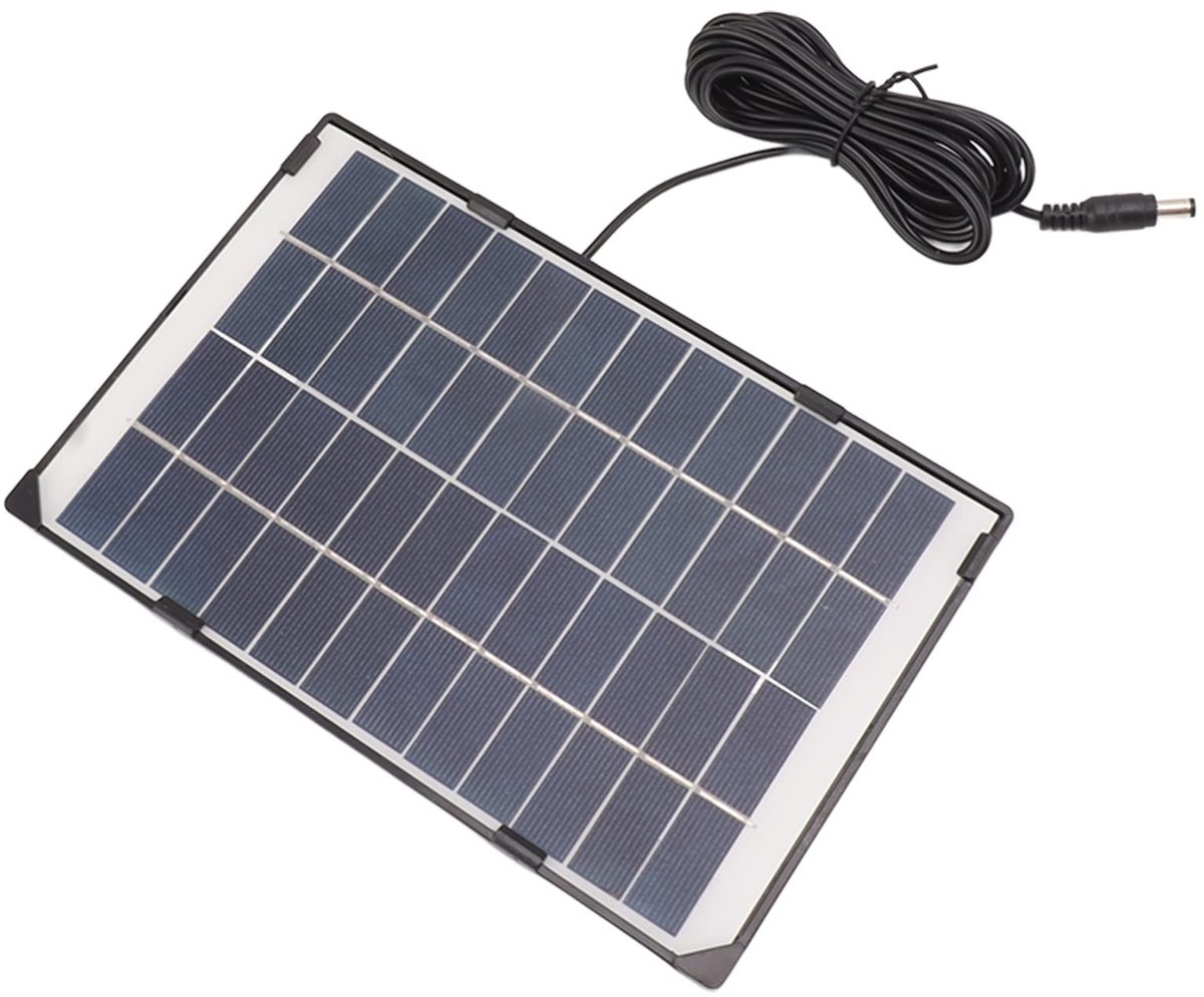 Store_8 - Zonnepaneel - Draagbaar 6W 12V - Ideaal voor camera en oplader - Voor binnen en buiten - Efficiënte zonne-oplader - Geschikt voor bewakin...