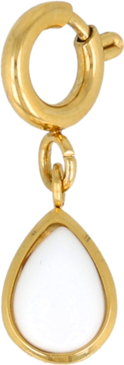 My Bendel - Witte Aventurijn Bedel • Rust & Vertrouwen - met Luxe Cadeauverpakking | Sieraden Voor Dames