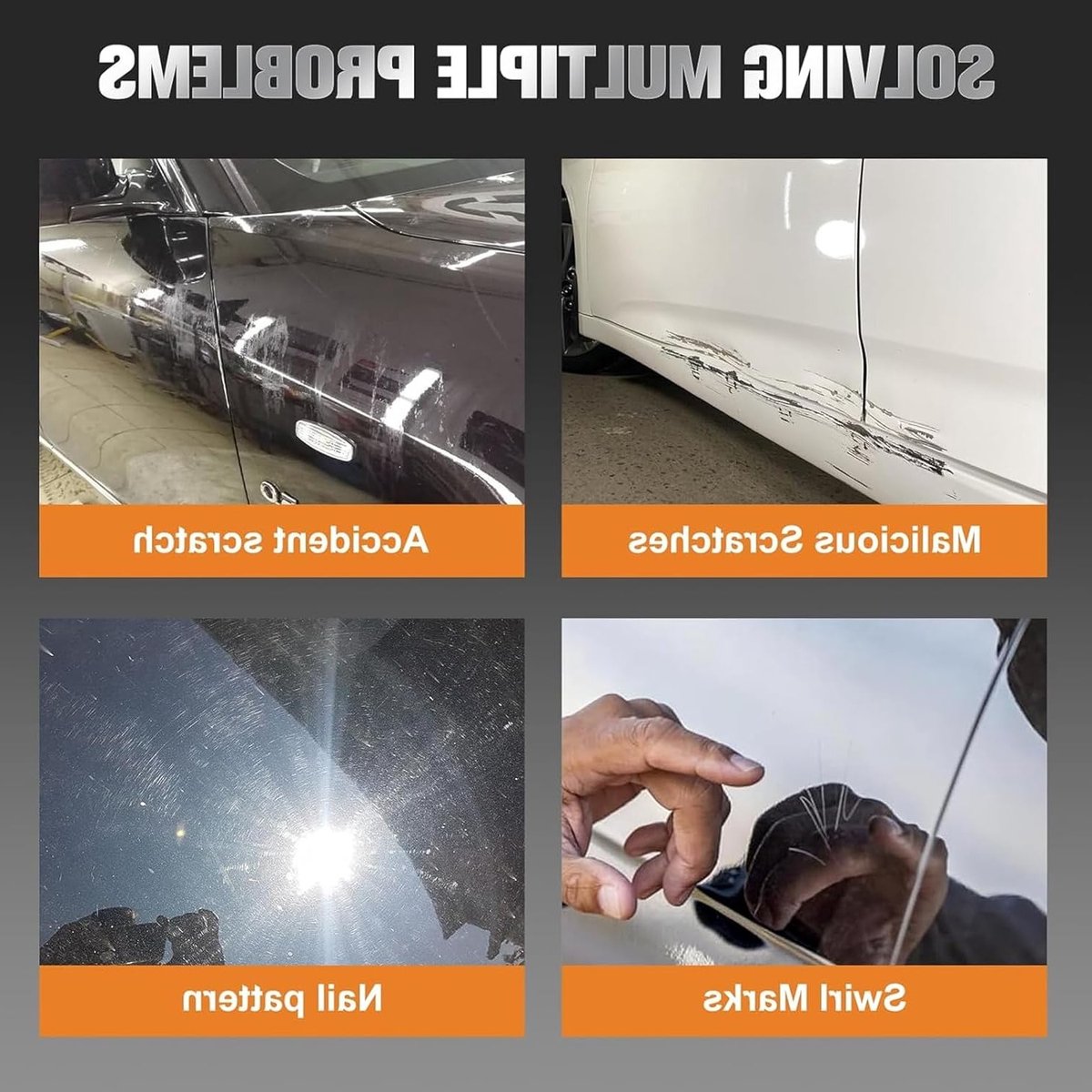 Polish voor het Verwijderen van Krassen op Auto's - 100ml Krassenverwijderaar, Auto Herstelvloeistof, Inclusief Doekjes en Spons voor Perfecte Afwerking – foto 4