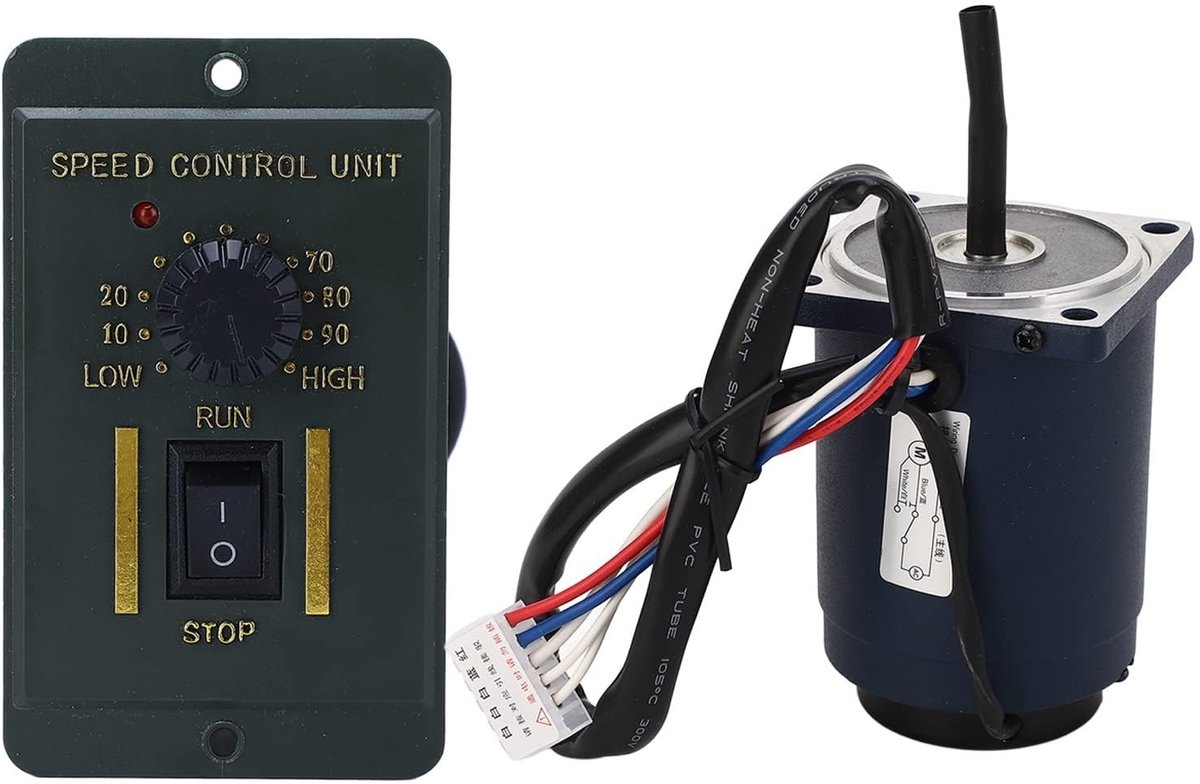 Allecto - 6W Reductiemotor - Elektrische motor - Variabele snelheid - 2800RPM - Verstelbare controller - Geschikt voor diverse toepassingen